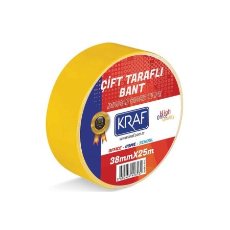 Kraf Çift Taraflı Bant 38mmx25m 2538G