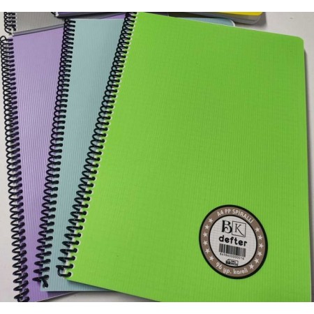 BK A4 Spiralli PP defter 60/4 80 gr