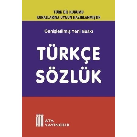 Ata Yayıncılık Türkçe Sözlük Ata Yayıncılık Türkçe Sözlük