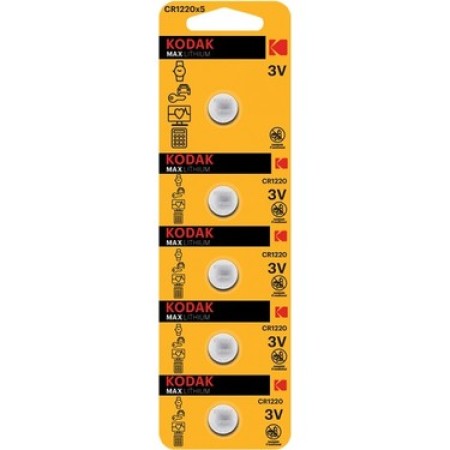 Kodak 5 Li Ultra Lıtyum Para Pıl Cr1220