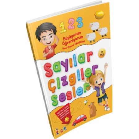 Büyüyorum Öğreniyorum Sayılar Sesler Çizgiler ( Okul Öncesi )