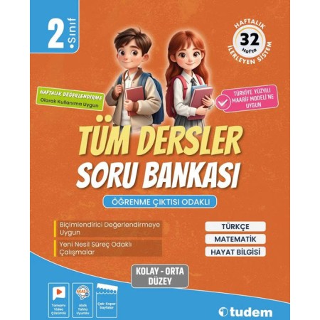 Tudem Yayınları 2. Sınıf Tüm Dersler Soru Bankası 2026