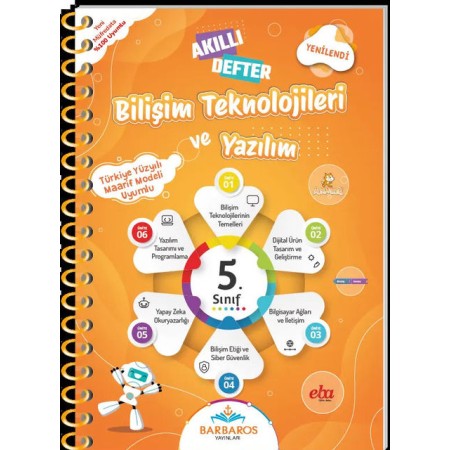 Bilişim Teknolojileri ve Yazılım Dersi 5. Sınıf Akıllı Defter 2025-2026