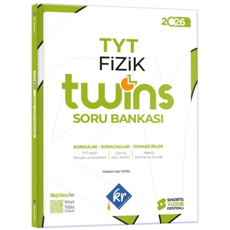 KR Akademi Yayınları 2026 TYT Twins Fizik Soru Bankası KR Akademi Yayınları 2026 TYT Twins Fizik Soru Bankası