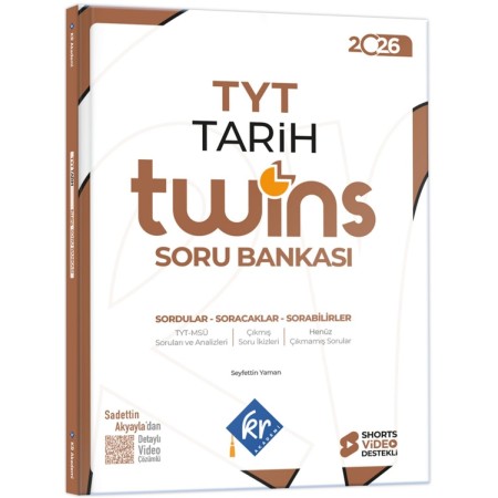 KR Akademi Yayınları 2026 TYT Twins Tarih Soru Bankası 