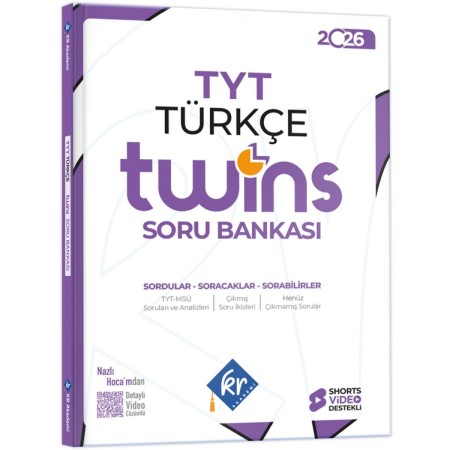 KR Akademi Yayınları 2026 TYT Twins Türkçe Soru Bankası KR Akademi Yayınları 2026 TYT Twins Türkçe Soru Bankası