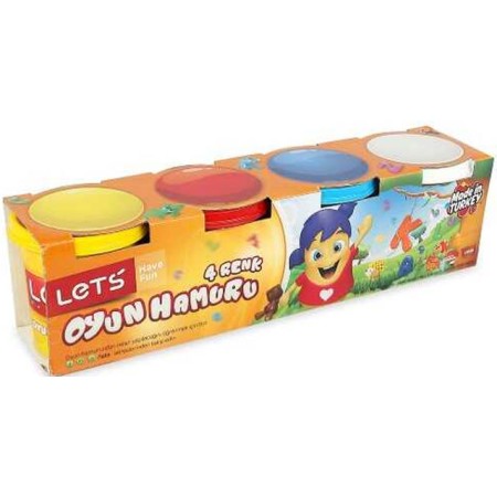 Lets Oyun Hamuru 4 Renk 460 GR L-8440
