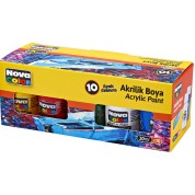 Nova Color Akrilik Boya Şişe 10 Lu Takım 30 ML Nc-2002