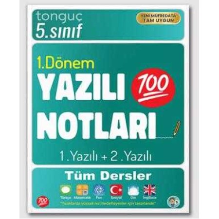 Tonguç Akademi 5 Sınıf Yazılı Notları 1 Dönem 1 ve 2 Yazılı
