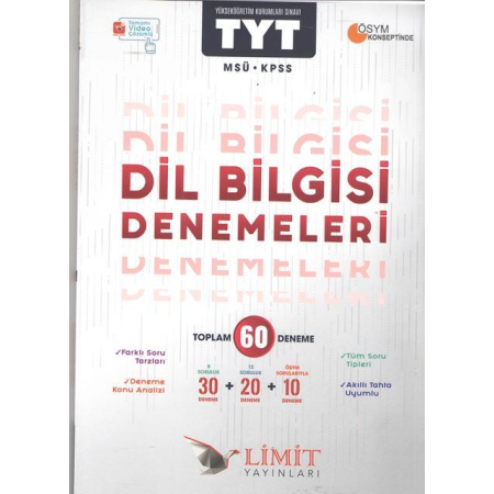 Limit Yayınları Yks Tyt Dilbilgisi Denemeleri