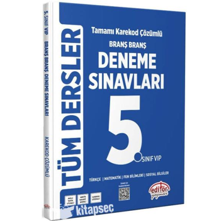 Editör Yayınevi 5. Sınıf Deneme Branş Tüm Dersler Branş