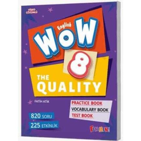 Gama Okul Yayınları 8. Sınıf English Fenomen Wow The Qualıty