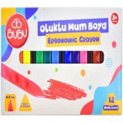 Bu-Bu Oluklu Crayon 12 Renk
