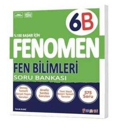 Fenomen Yayınları Fenomen 6B Fen Bilimleri Soru Bankası