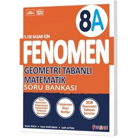 Fenomen Okul Yayınları 8. Sınıf Geometri Tabanlı Matematik A Fenomen Soru Bankası