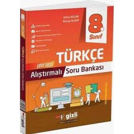 Gizli Yayınları 8. Sınıf Türkçe Alıştırmalı Soru Bankası