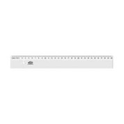Hatas Geniş Plastik Cetvel (Şeffaf) 30 Cm 00147