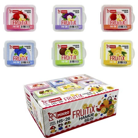 Mikro Fruıtıx Meyve Kokulu Hamur Silgi