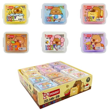 Mikro Silgi Hamur Lucky Bara HS-29 CapyBara Desenli Tekli Hamur Silgi Mikro Silgi Hamur Lucky Bara HS-29 CapyBara Desenli Tekli Hamur Silgi