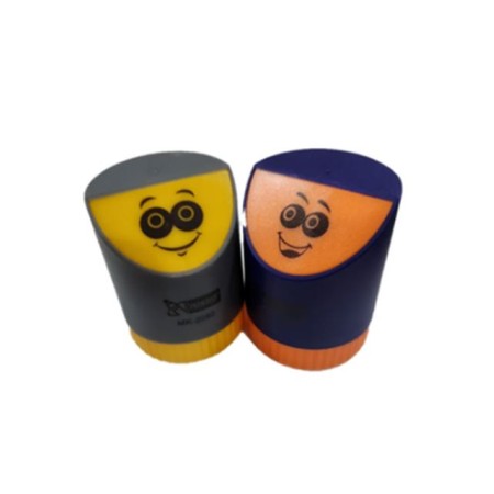 Mikro Çift Delikli Emojili Kalemtraş Mk-2050