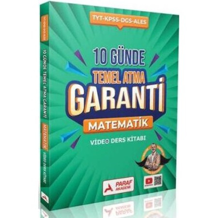 Paraf Akademi TYT - KPSS - DGS - ALES 10 Günde Temel Atma Garantili Matematik