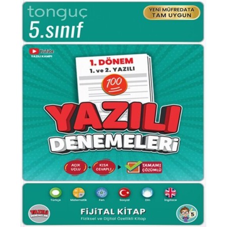 Tonguç Akademi 5. Sınıf Yazılı Denemeleri 1. Dönem 1 ve 2. Yazılı