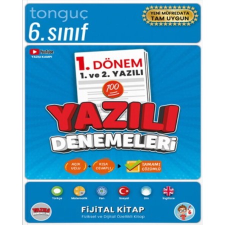 Tonguç Akademi 6. Sınıf Yazılı Denemeleri 1. Dönem ve 2. Yazılı