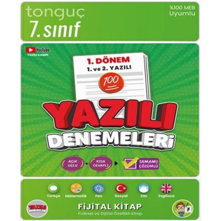 Tonguç 7. Sınıf Yazılı Denemeleri 1. Dönem 1 ve 2. Yazılı