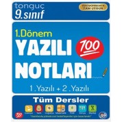 Tonguç Akademi 9. Sınıf Yazılı Notları 1. Dönem 1 ve 2. Yazılı