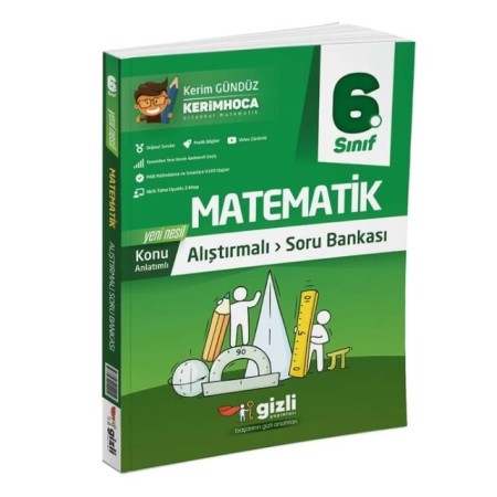 Gizli Yayıncılık 6. Sınıf Matematik Konu Anlatımlı Soru Bankası