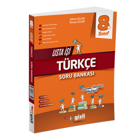 Gizli Yayıncılık 8. Sınıf LGS Türkçe Usta İşi Soru Bankası
