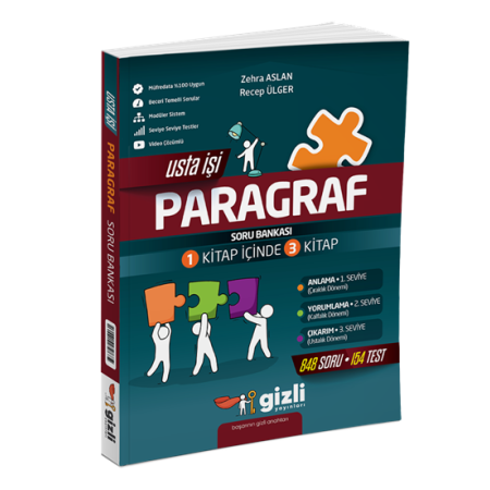 Gizli Yayıncılık 8. Sınıflar İçin Usta İşi Paragraf