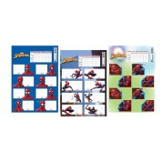 Keskin Color Spıderman Ders Programlı 3''lü Etiket 