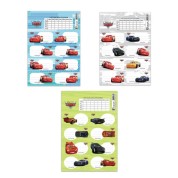 Keskin Color Cars 3'lü Ders Programlı Etiket