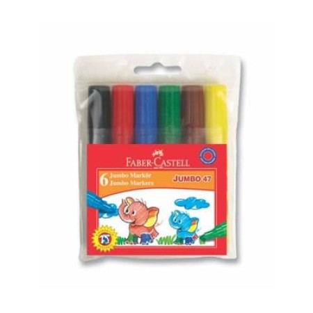 Faber-Castell Jumbo 47 Markör 6 Renk 30647
