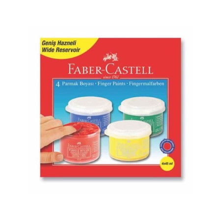 Faber-Castell 45 Ml Parmak Boyası 4 Renk 160413