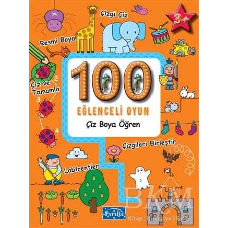 Parıltı Yayınları 100 Eğlenceli Oyun - Çiz Boya Öğren
