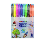 Dosy Colour Lıne 0,7Mm 10'Lu Karışık Tükenmez Kalem