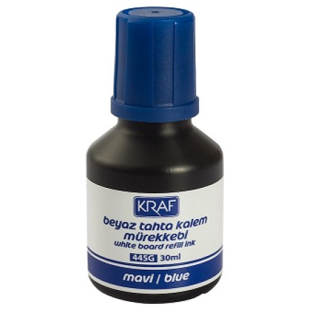 Kraf 445g 30 Ml Beyaz Tahta Kalemi Mürekkebi Mavi