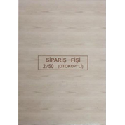 Dilman Sipariş Fişi ( Otokopili 2/50 2 Nüsha )