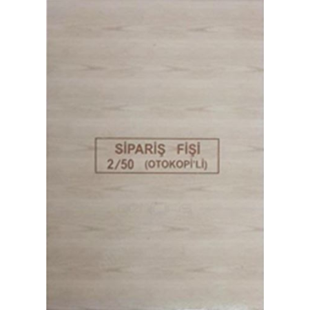Dilman Sipariş Fişi ( Otokopili 2/50 2 Nüsha )