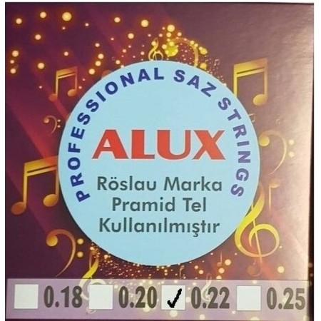 Alux Divan Bağlama Teli Piramid 0.22
