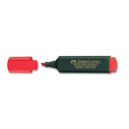 Faber-Castell 1548 Fosforlu Kalem Kırmızı