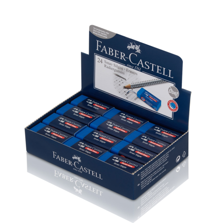 Faber-Castell Dust-Free Sınav Silgisi Orta Boy Mavi 24 lü