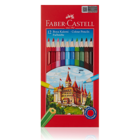 Faber-Castell Boya Kalemi 12 Renk Tam Boy