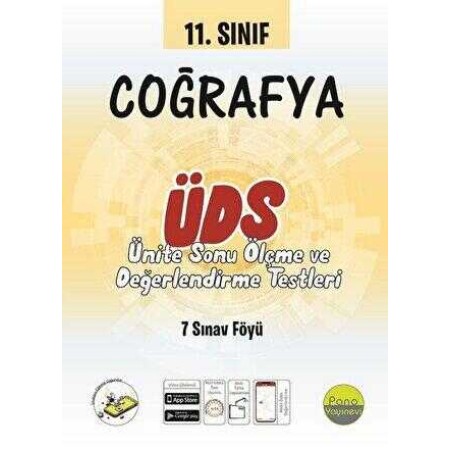 Pano Yayınları 11. Sınıf Coğrafya Ünite Değerlendirme Sınavı