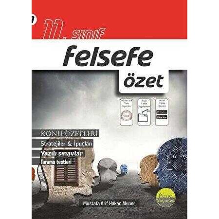Pano Yayınları 11. Sınıf Felsefe Özet