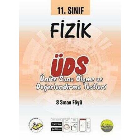 Pano Yayınları  11. Sınıf Fizik Ünite Değerlendirme Sınavı (8 Sınav)