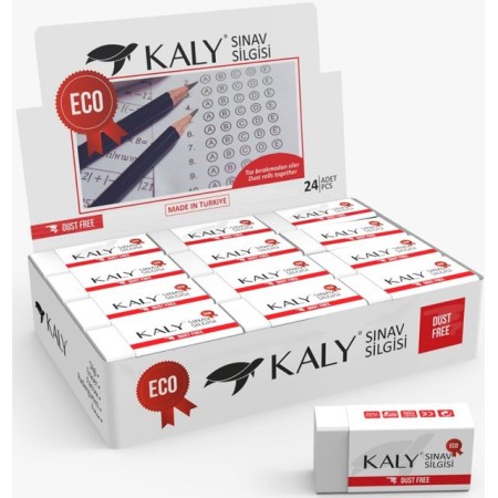 Kaly Sınav Silgi 24 Lü Beyaz Art.597