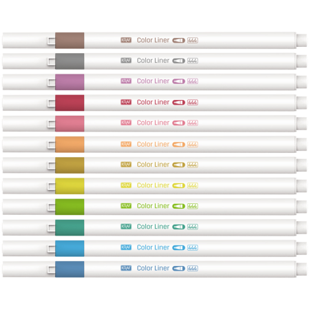 Kraf 444 Color Liner Fineliner Keçeli Kalem Seti 12 Renk